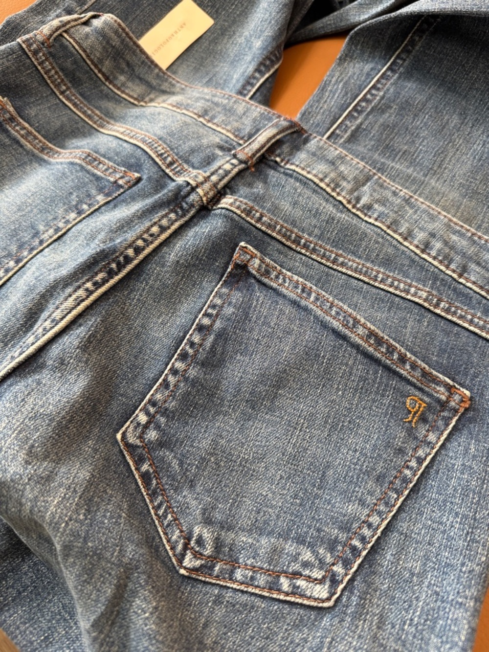 Anthropologie Pilcro Low Rise Flare Jeans Akita Wash SIZE 27 NEW - Picture 9 of 9